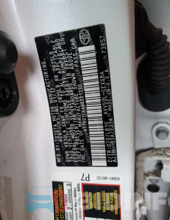 4T1BD1FK4HU221290 Photo# 13