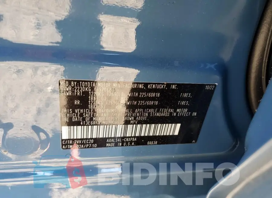 4T3E6RFV3NU100852 Photo# 14