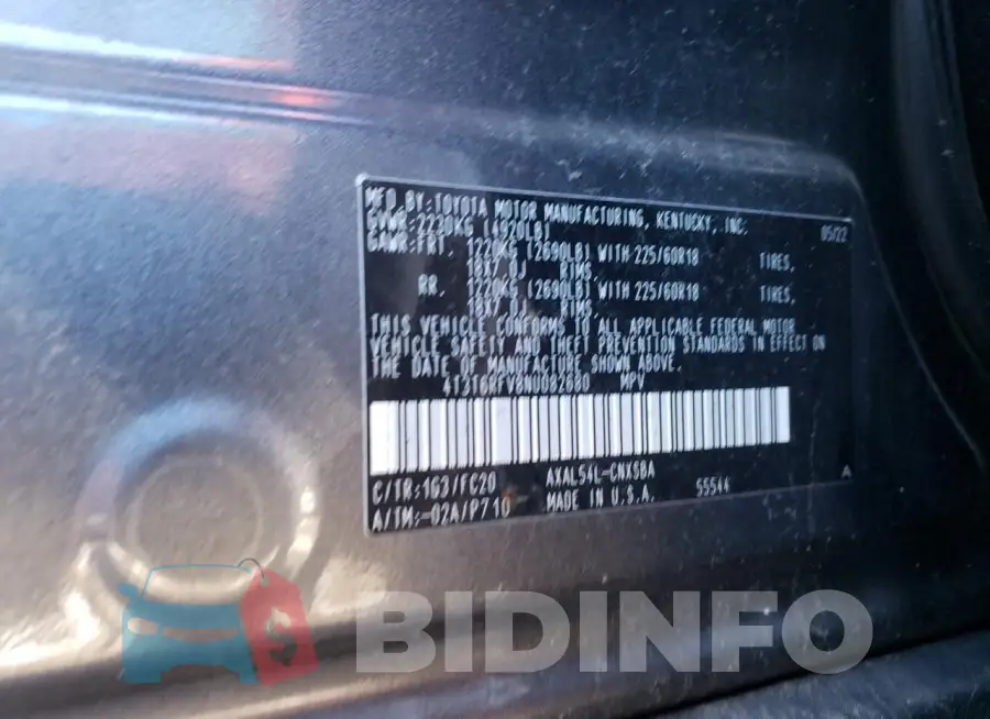 4T3T6RFV8NU082680 Photo# 13