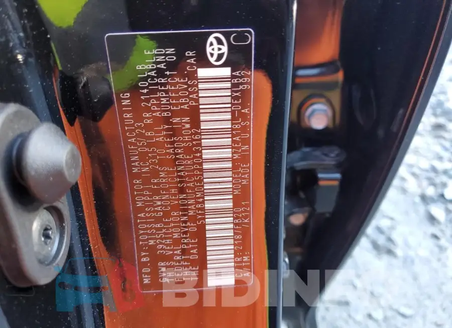 5YFB4MDE5PP043162 Photo# 12