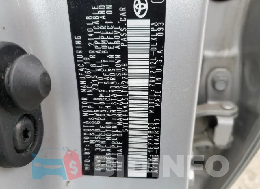 5YFEPRAE5LP022828 Photo# 13