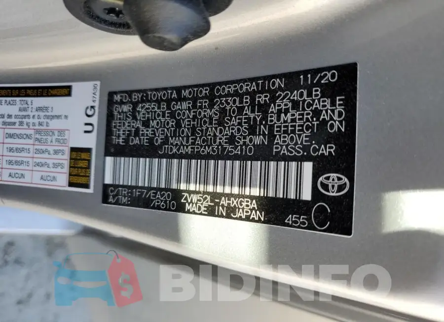 JTDKAMFP6M3175410 Photo# 13