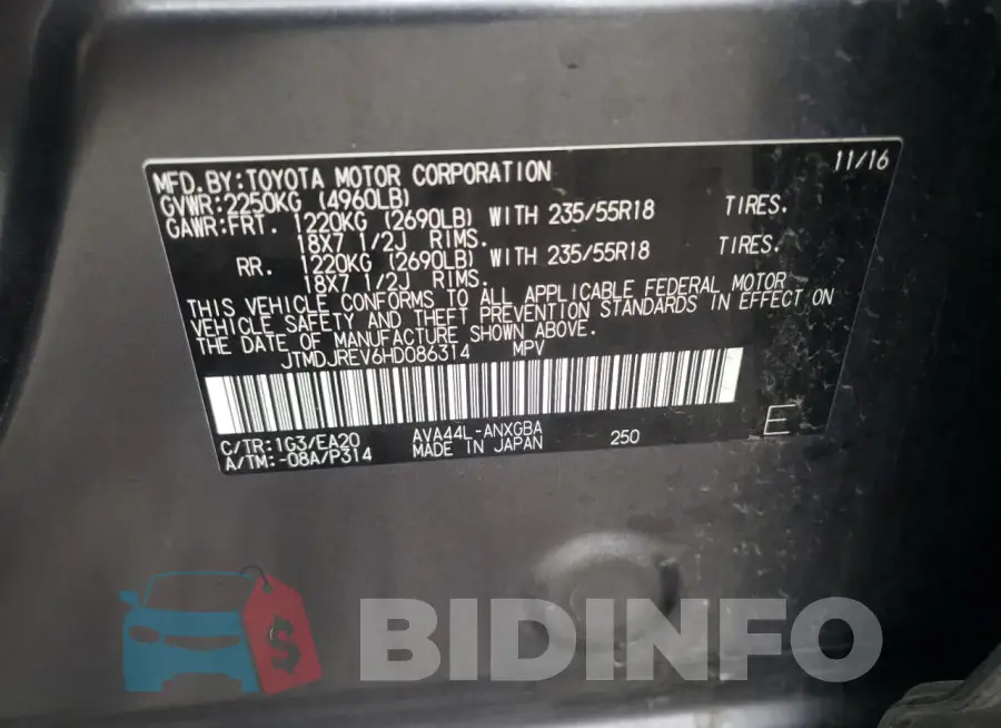 JTMDJREV6HD086314 Photo# 12