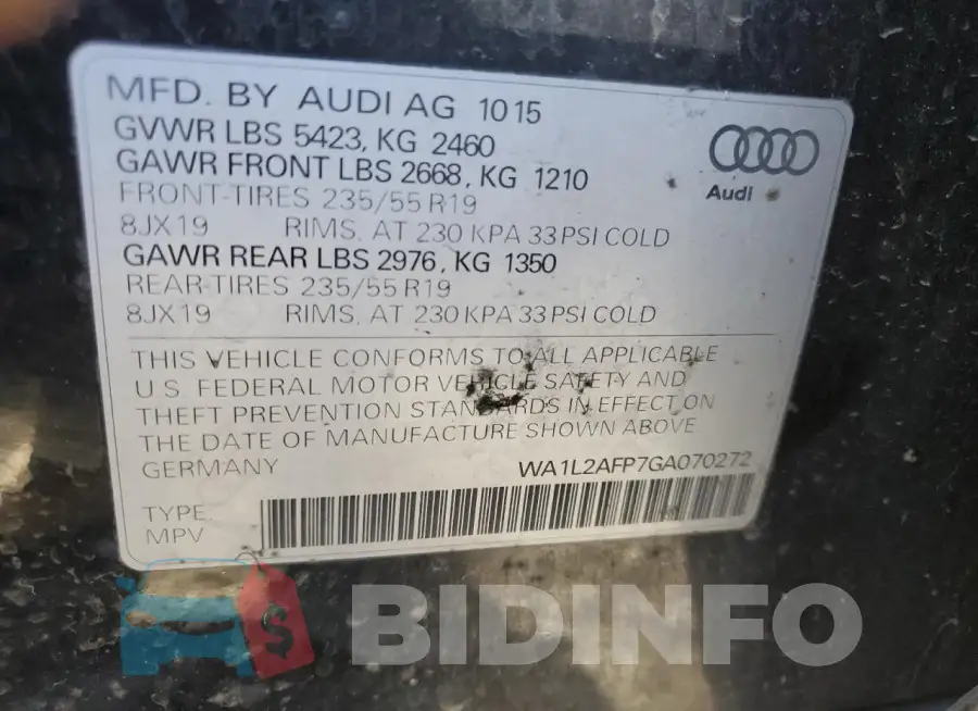 WA1L2AFP7GA070272 Photo# 13