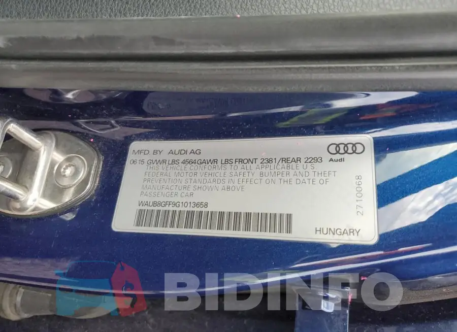 WAUB8GFF9G1013658 Photo# 12