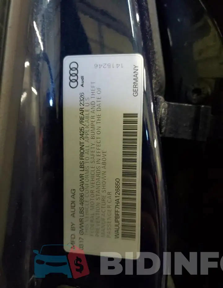 WAUUPBFF7HA126850 Photo# 13