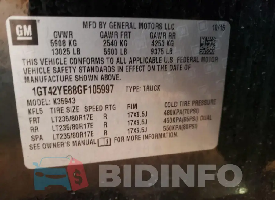 1GT42YE88GF105997 Photo# 12