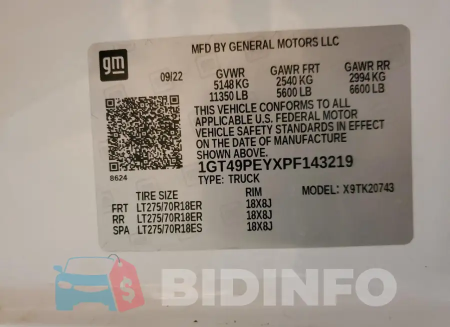 1GT49PEYXPF143219 Photo# 13