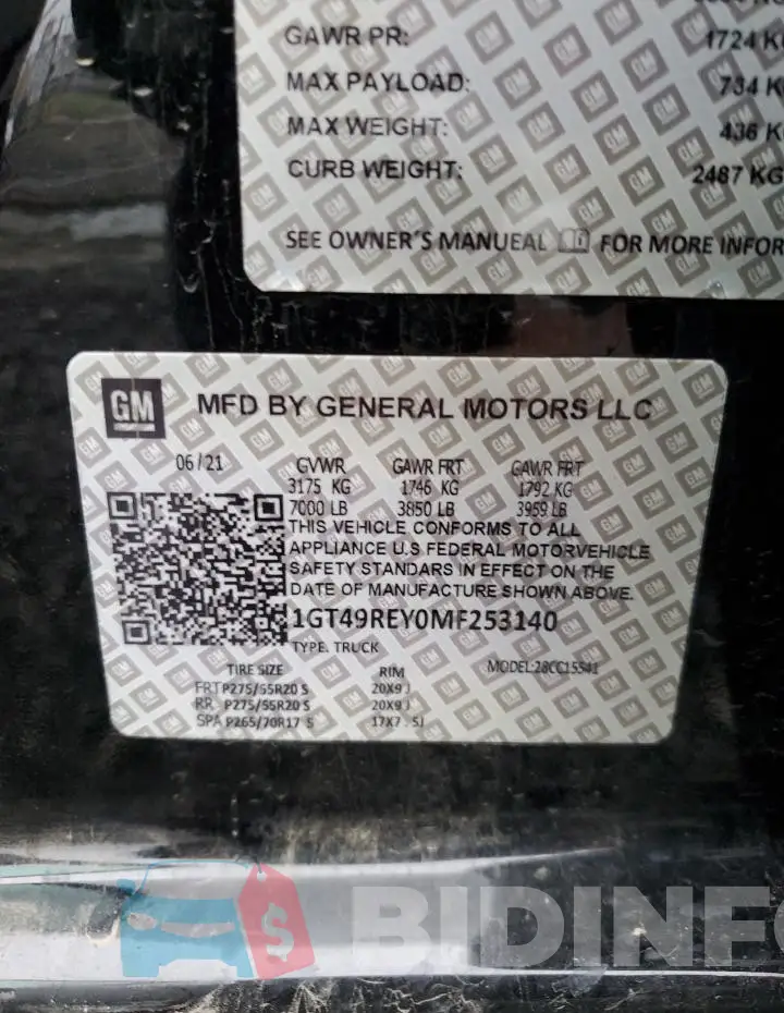 1GT49REY3NF238777 Photo# 12