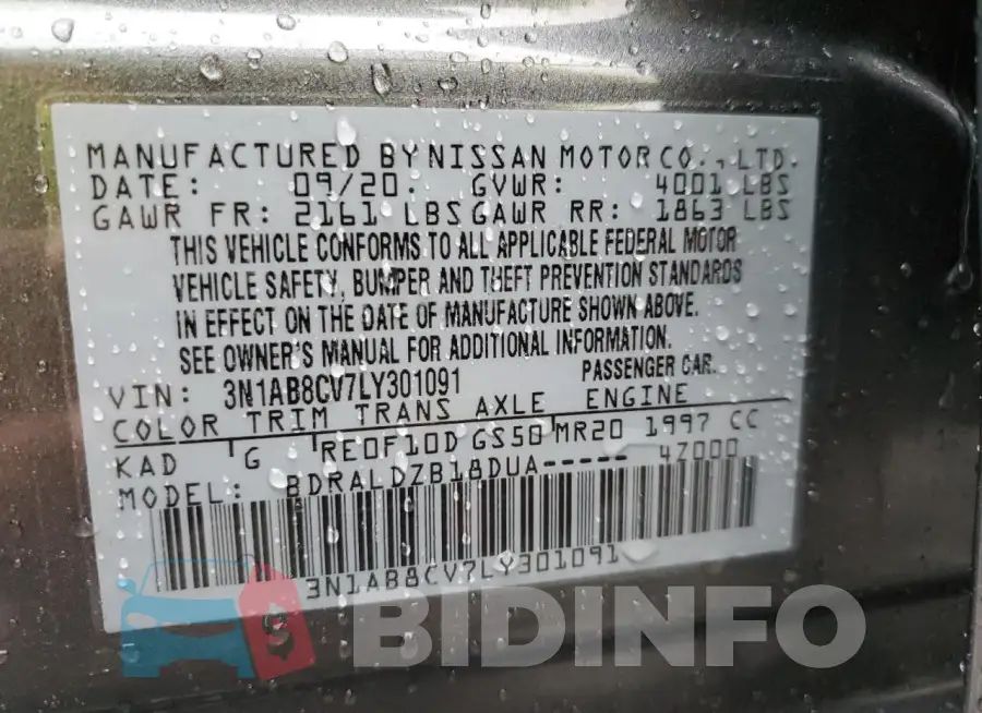3N1AB8CV7LY301091 Photo# 12