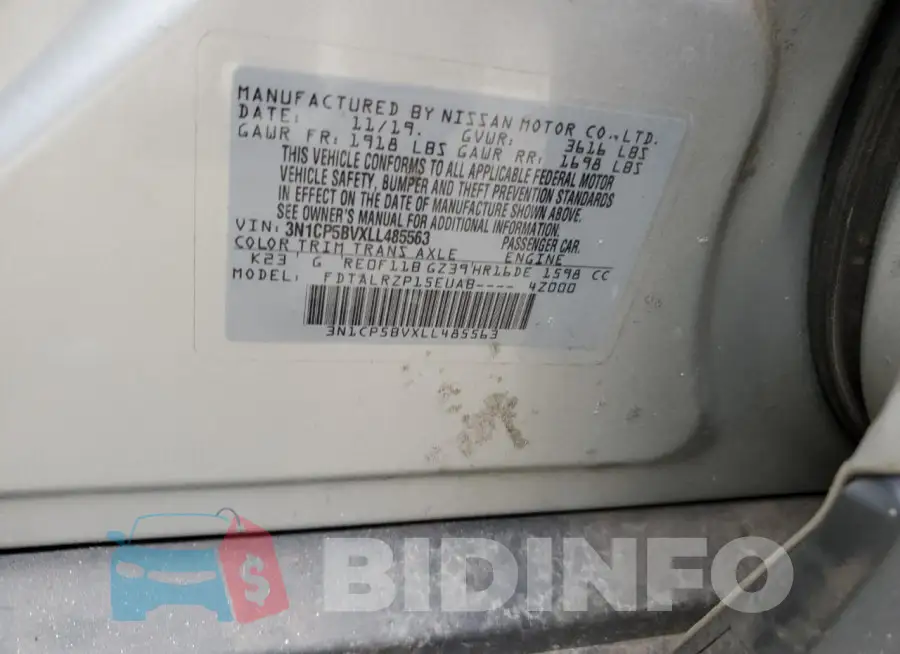 3N1CP5BVXLL485563 Photo# 12