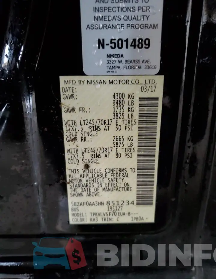 5BZAF0AA3HN851234 Photo# 13