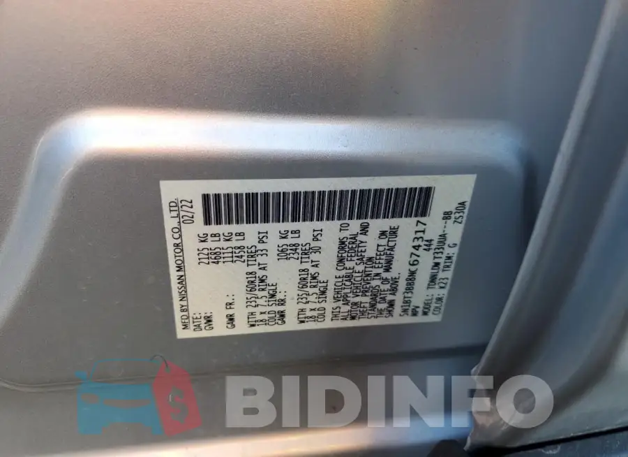 5N1BT3BB8NC674317 Photo# 12