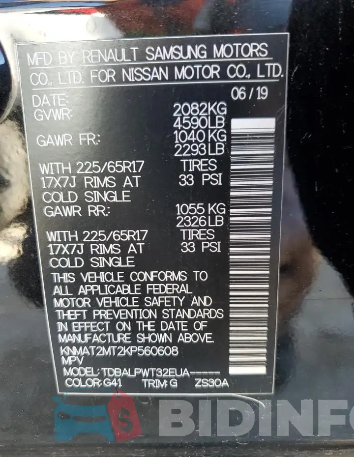 KNMAT2MT2KP560608 Photo# 14