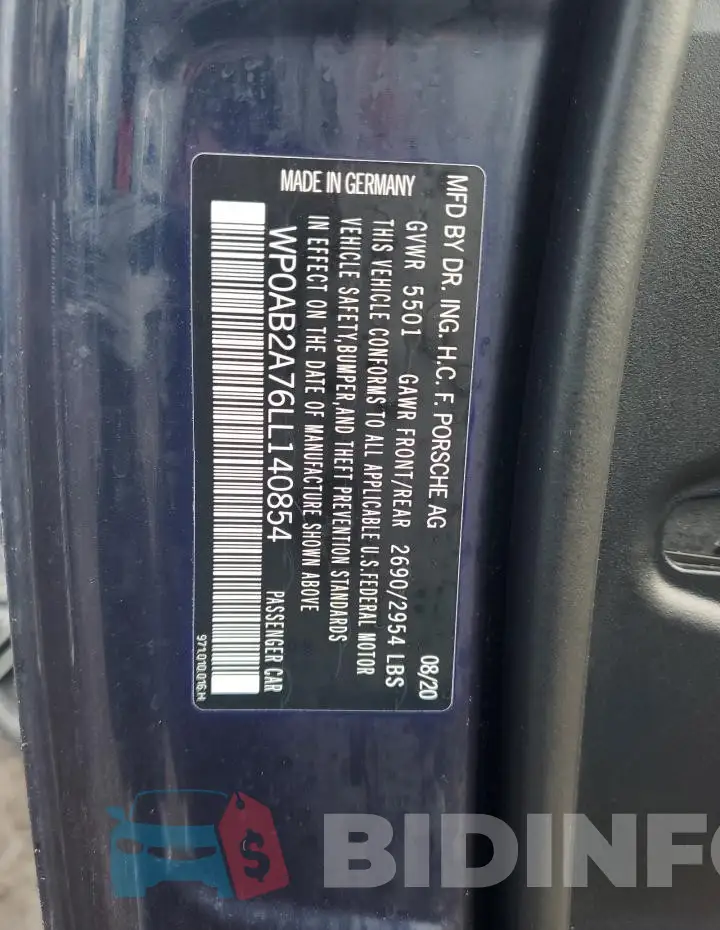 WP0AB2A76LL140854 Photo# 13