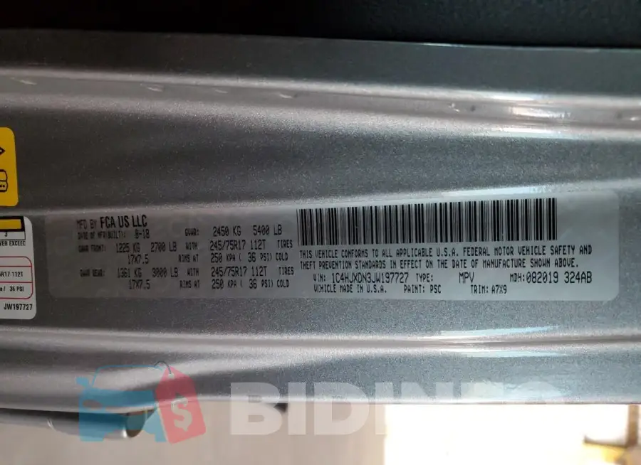 1C4HJXDN3JW197727 Photo# 12