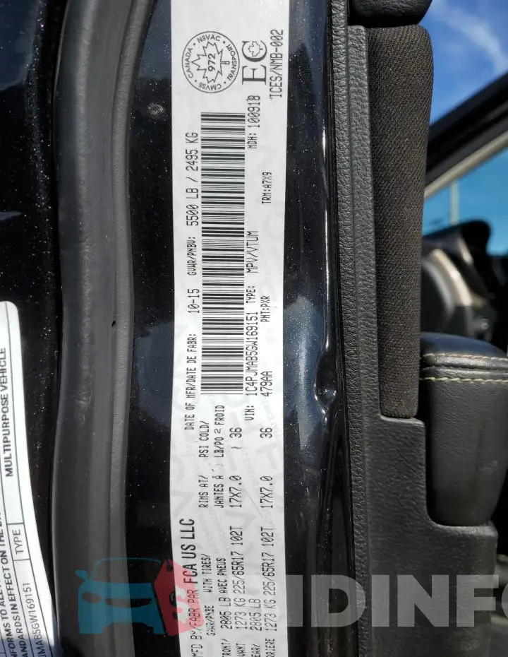 1C4PJMAB5GW169151 Photo# 13