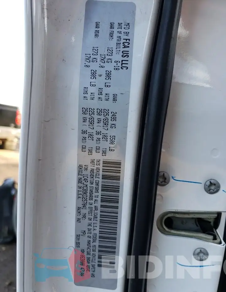 1C4PJMCB9KD257041 Photo# 13