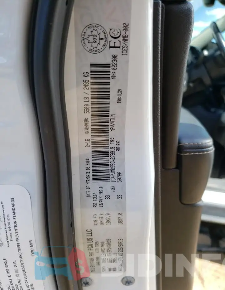 1C4PJMDS5GW279919 Photo# 12