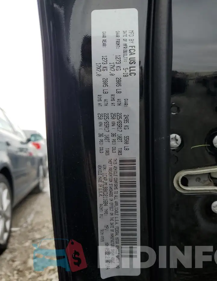 1C4PJMLB8KD211684 Photo# 13