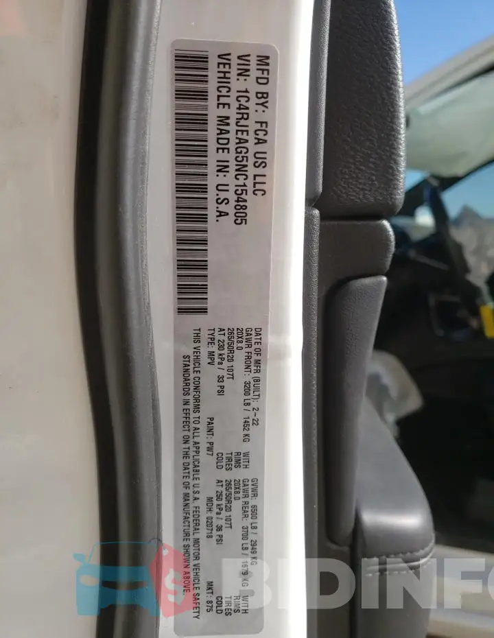 1C4RJEAG5NC154805 Photo# 13