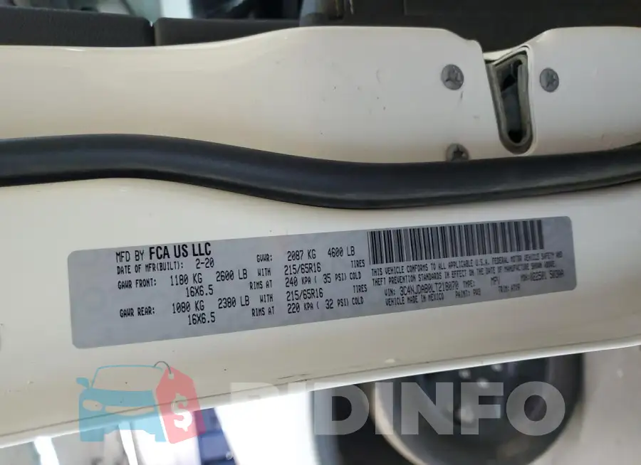 3C4NJDAB0LT218070 Photo# 13