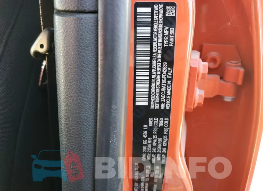 ZACCJBAT8GPD42539 Photo# 14