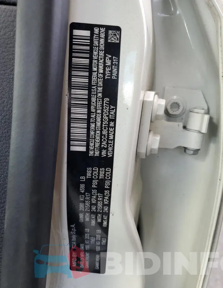 ZACCJBCT5GPD52779 Photo# 13