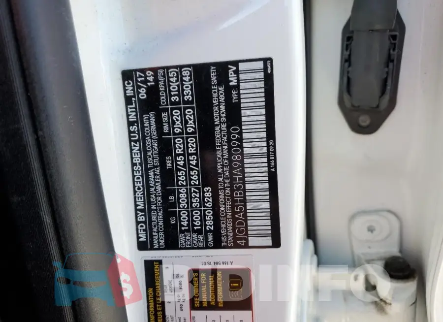 4JGDA5HB3HA980990 Photo# 12