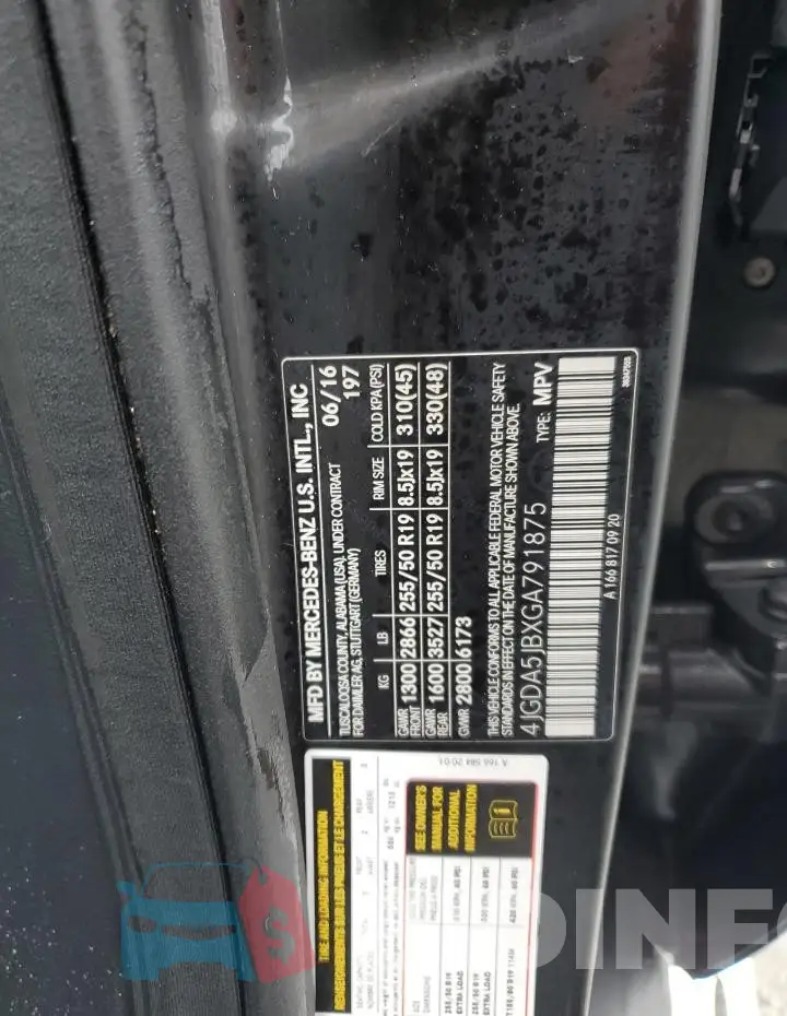 4JGDA5JBXGA791875 Photo# 12