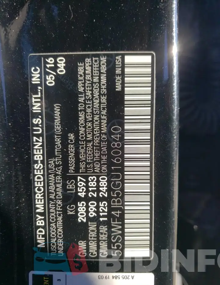 55SWF4JB5GU160840 Photo# 12