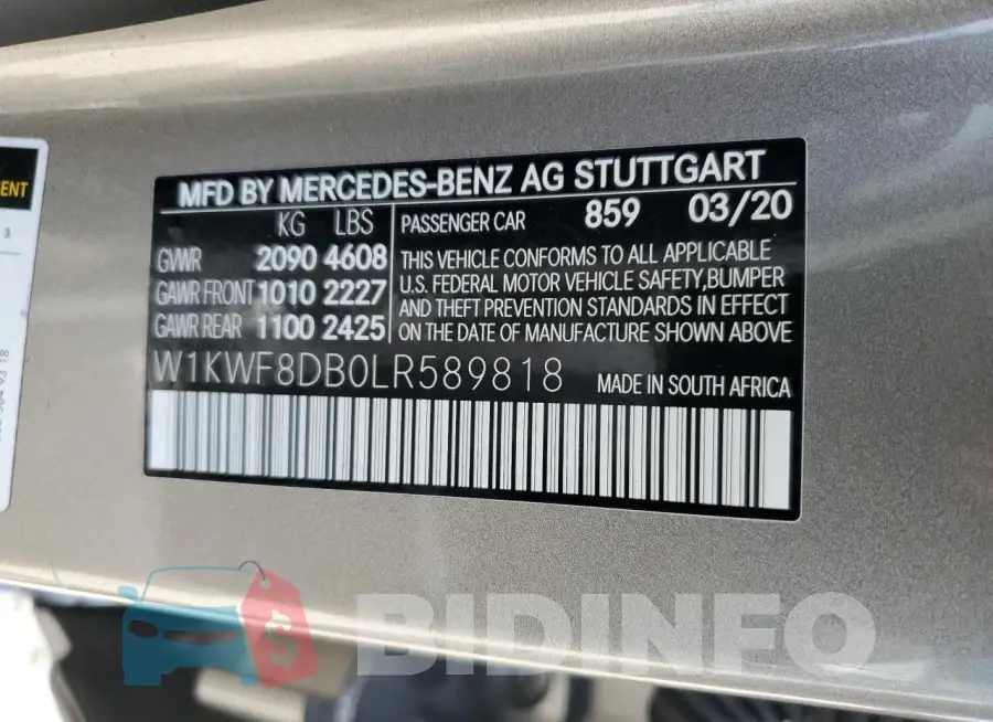 W1KWF8DB0LR589818 Photo# 12