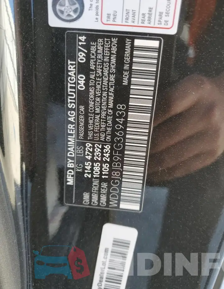 WDDGJ8JB9FG369438 Photo# 12