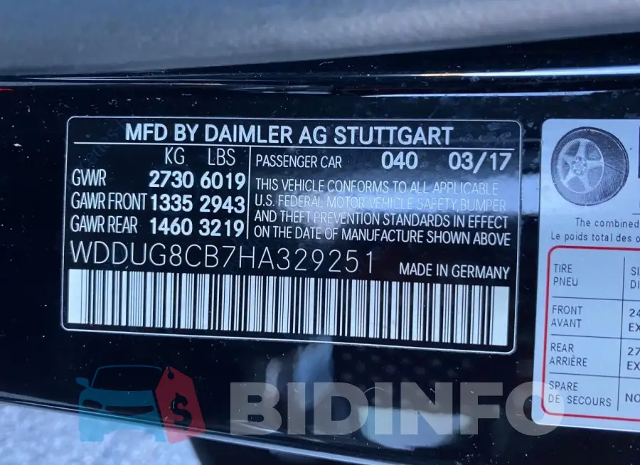WDDUG8CB7HA329251 Photo# 10