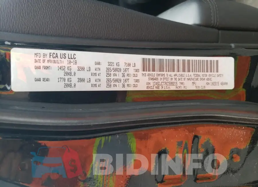 1C4SDJCT7KC599215 Photo# 14