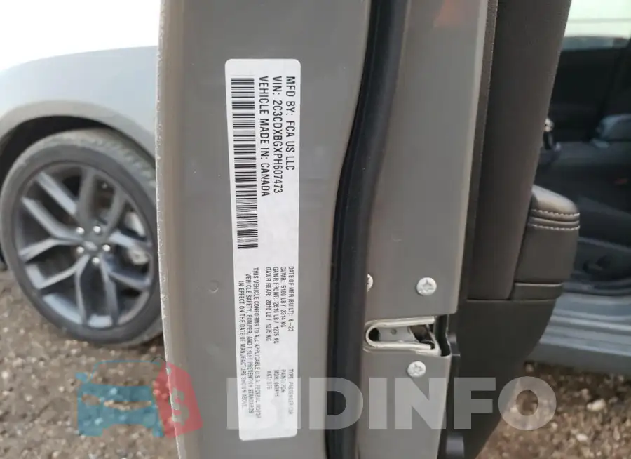 2C3CDXBGXPH607473 Photo# 13