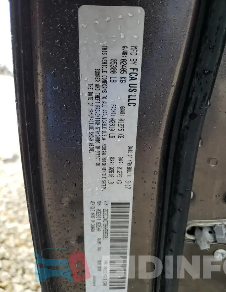 2C3CDXCT9HH595281 Photo# 12