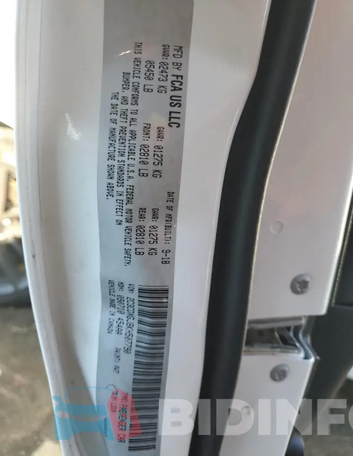 2C3CDXGJ8KH507790 Photo# 12