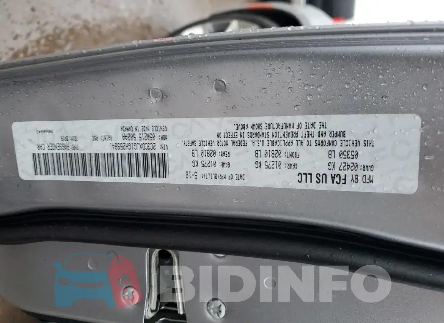 2C3CDXJG1GH259841 Photo# 12