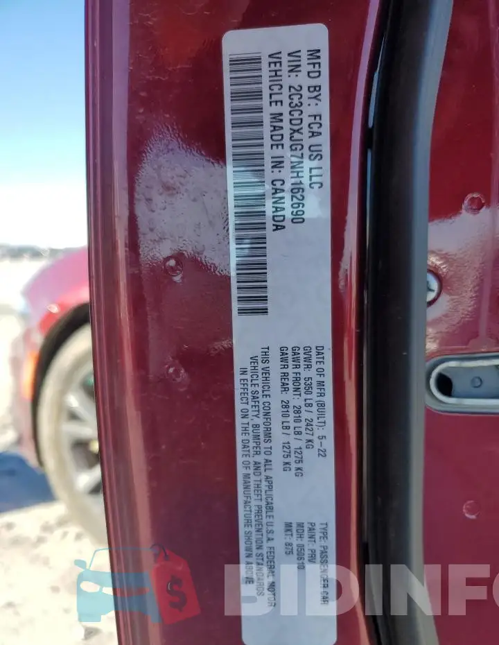2C3CDXJG7NH162690 Photo# 12