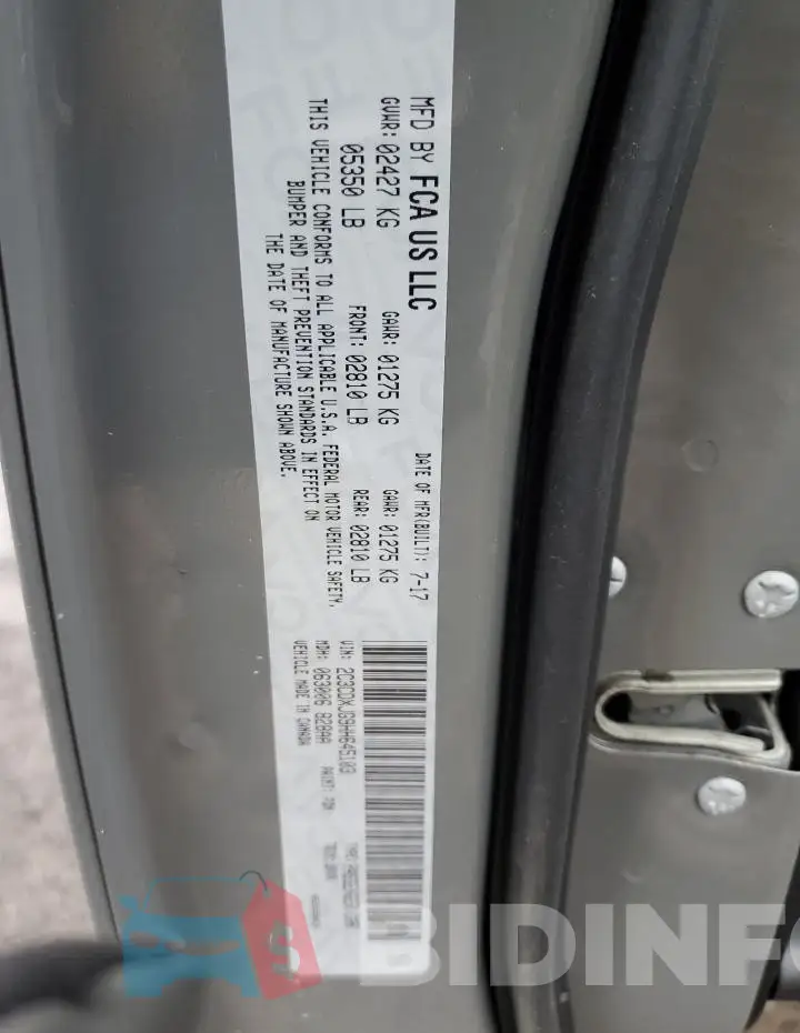 2C3CDXJG9HH645103 Photo# 12