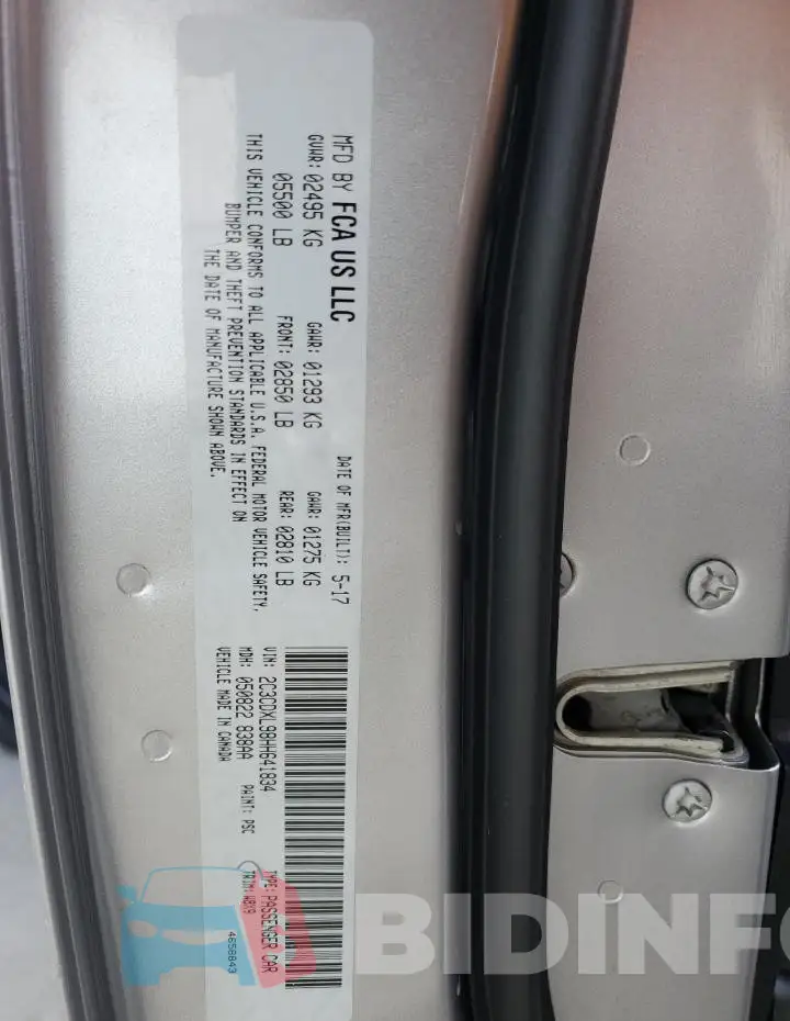 2C3CDXL98HH641834 Photo# 13