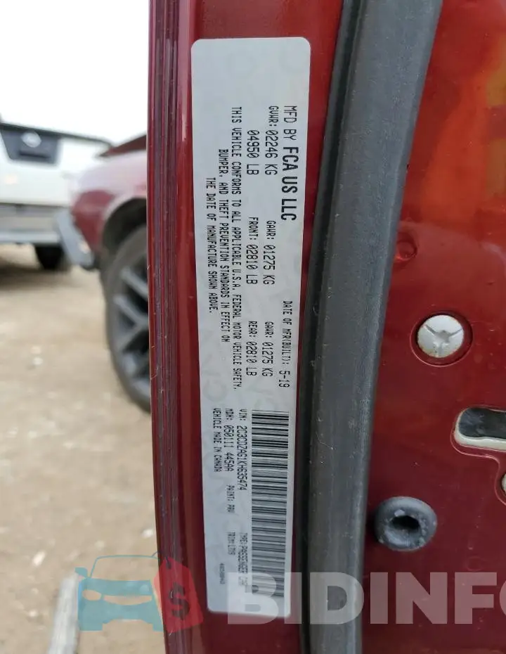2C3CDZAG1KH635474 Photo# 13