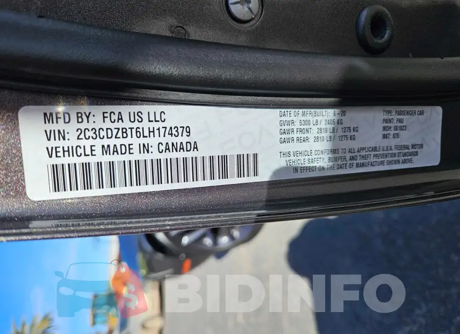 2C3CDZBT6LH174379 Photo# 10