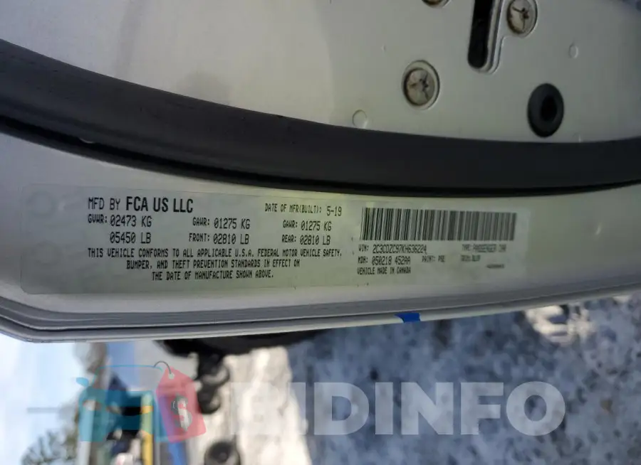 2C3CDZC97KH636224 Photo# 12
