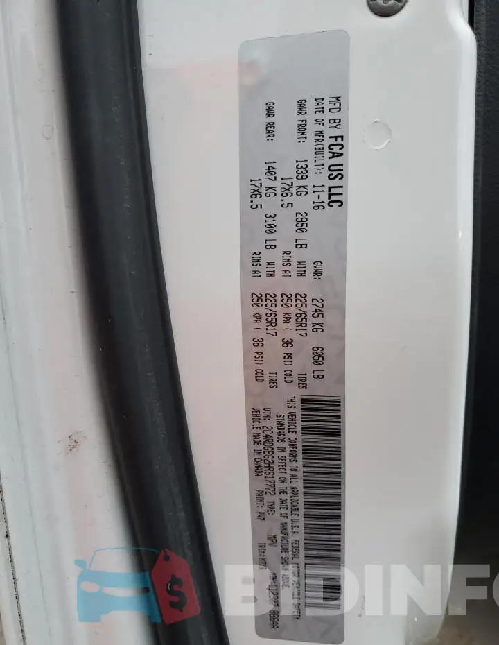 2C4RDGBG2HR617772 Photo# 13