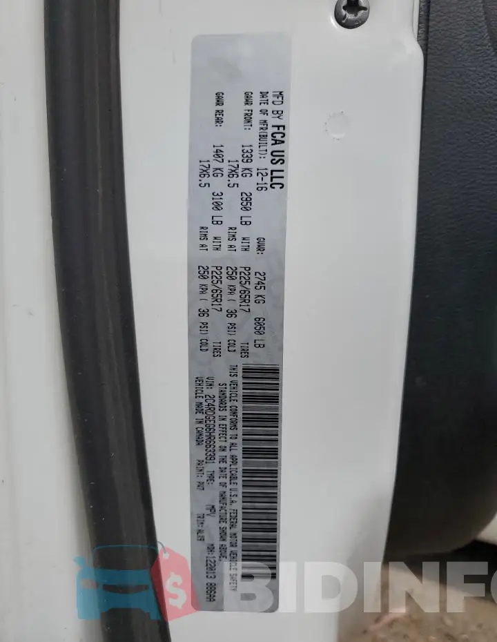 2C4RDGEG6HR663391 Photo# 14