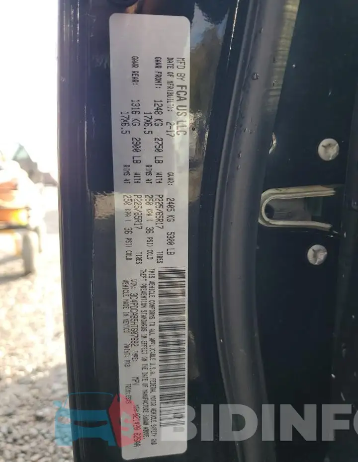 3C4PDCAB5HT607692 Photo# 14