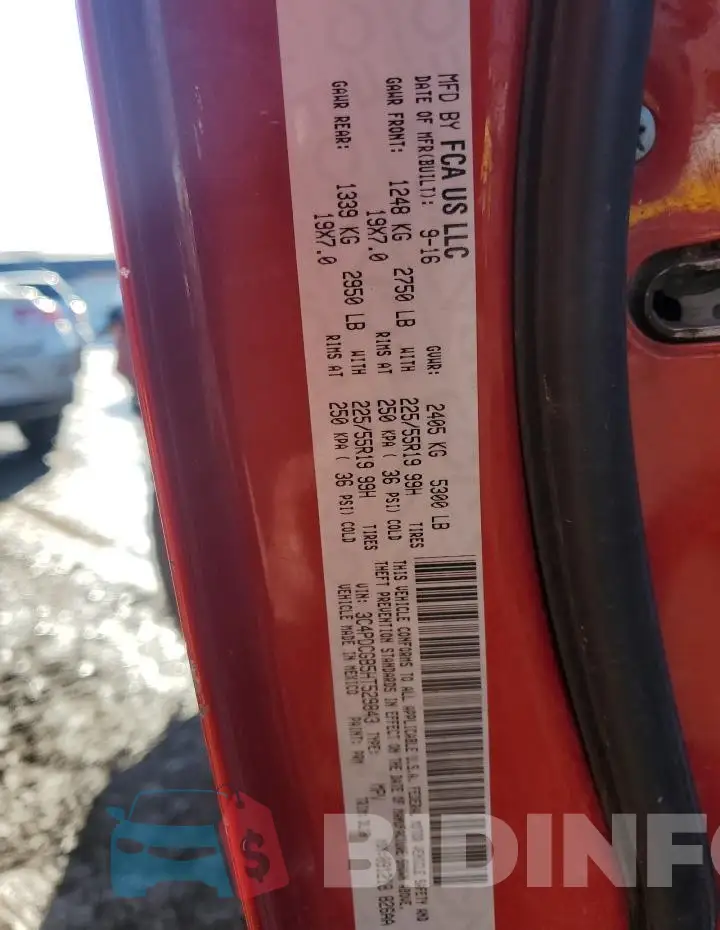 3C4PDCGB5HT529843 Photo# 12