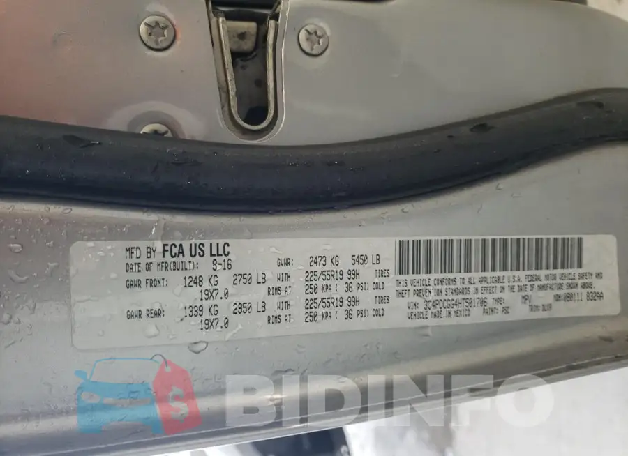 3C4PDCGG4HT501706 Photo# 14